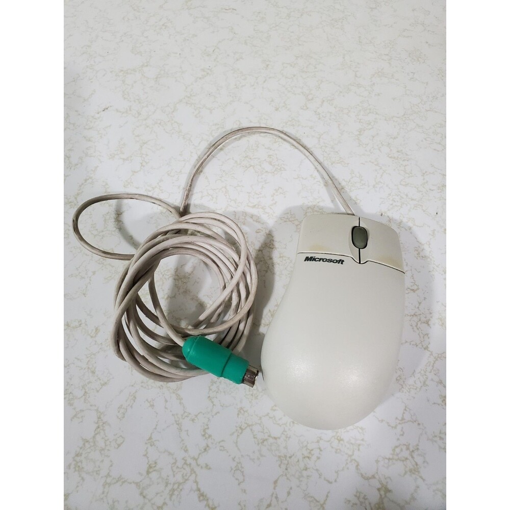 Microsoft Gateway IntelliMouse 1.2A PS/2 Compatible Wired Ball Mouse - Untested